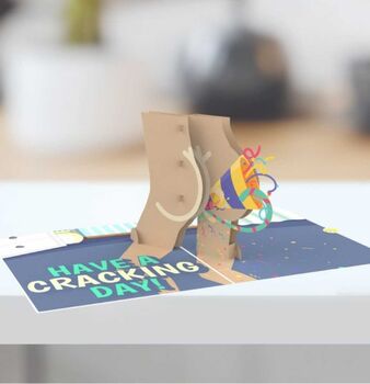Have A Cracking B'day! Funny Birthday Card With Cheeky Pop Up 3D Bum, 2 of 8