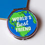 'World's Best Friend' Compact Mirror, thumbnail 1 of 7