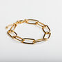 Gold Plated Chunky Chain Bracelet, thumbnail 3 of 3