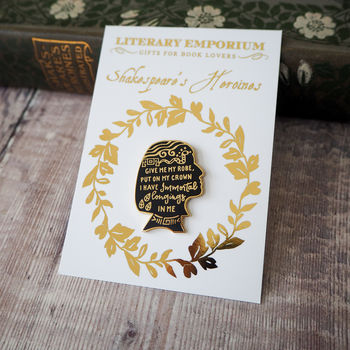 Cleopatra Enamel Pin Shakespeare's Heroines Collection, 2 of 4