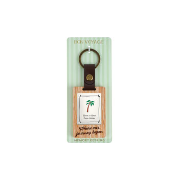 Bon Voyage 'Where Our Journey Began' Photo Keyring, 2 of 2