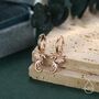 Sterling Silver Flying Dragon Huggie Hoop Earrings, thumbnail 5 of 11