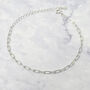 Silver Everyday Paperclip Chain Stacking Bracelet, thumbnail 1 of 4