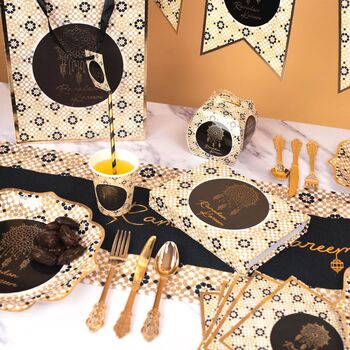 Ramadan Party Pack Black And Gold, 3 of 10