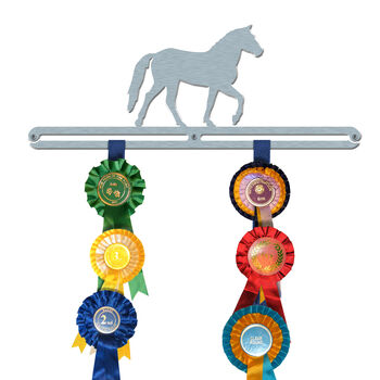 Equestrian/Horse Rosette Hanger Wall Display, 5 of 10