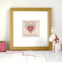 Personalised Heart 1st Christmas Card For Baby Girl, Daughter, Granddaughter, thumbnail 4 of 12