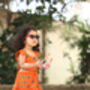Girls Tangerine Dream Dress, thumbnail 5 of 5