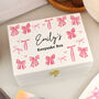 Personalised Bow Storage Box For Girl, thumbnail 3 of 4