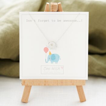 Elephant Awesome Necklace Sterling Silver, 2 of 12