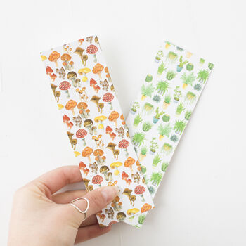 Mushrooms And Plants Reversible Bookmark, 6 of 6