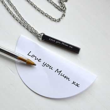 Personalised Necklace Mums Heartfelt Message, 2 of 6