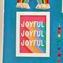 Joyful Rainbow Print, thumbnail 1 of 4