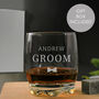Personalised Groom Tumbler Gift Boxed, thumbnail 1 of 3
