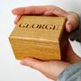 Personalised Wooden Ring Box, thumbnail 1 of 3