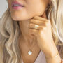 Esme Birthday Disc And Birthstone Personalised Name Necklace, thumbnail 5 of 12