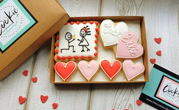 Personalised Engagement Cookie Letterbox Gift/Same Sex, 2 of 4