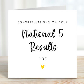 Congratulations On Your National Five Results Card, 2 of 2