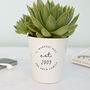 New Home Est. Personalised Plant Pot, thumbnail 3 of 6