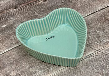 Green Heart Small Baking Dish, 15cm, 2 of 4