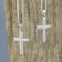 Personalised Men's Sterling Silver Cross And Chain, thumbnail 2 of 7