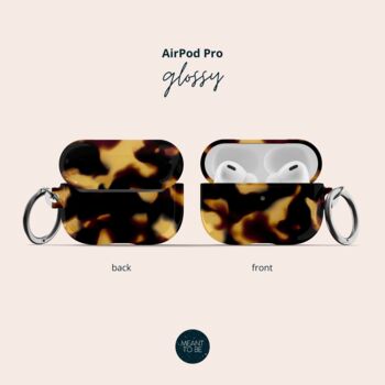 Tortoise Shell Air Pod Case With Keychain, 5 of 6