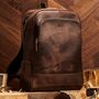 Personalised Genuine Leather Rucksack, thumbnail 7 of 8