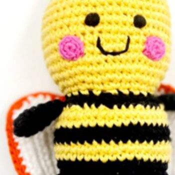 Handmade Bumble Bee Fair Trade Toy, 4 of 4