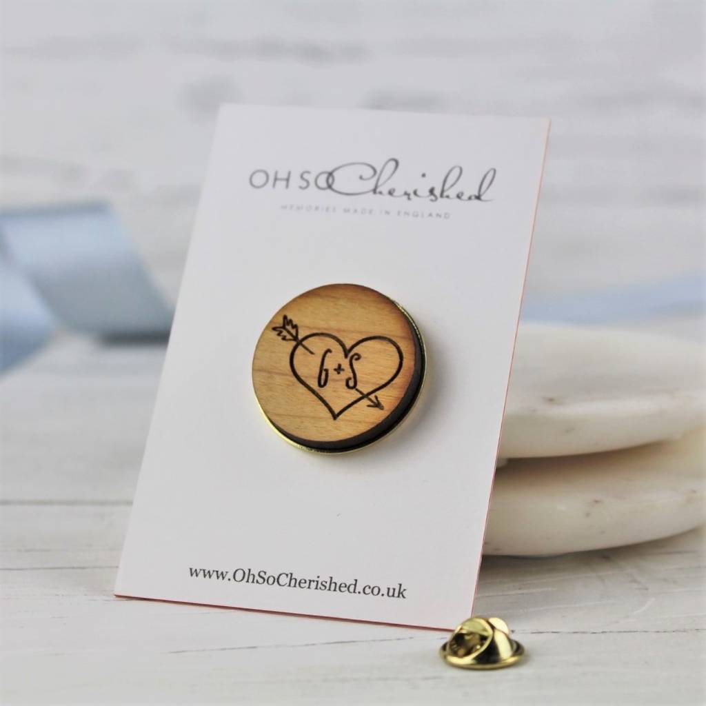 Personalised Initials Pin Badge By Oh So Cherished | Notonthehighstreet.com