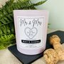 Personalised Couples Just Tied The Knot Wedding Candle, thumbnail 3 of 11