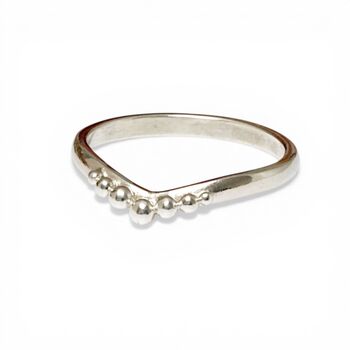 Solid Silver Fairie Tiara Ring, 2 of 5