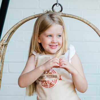 Personalised Adult And Child Matching Pizza Apron Set, 12 of 12
