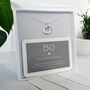 50th Birthday Sterling Silver Ring Necklace, thumbnail 3 of 7
