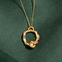 Moonstone And Gold Vermeil Plated Eternity Necklace, thumbnail 3 of 7