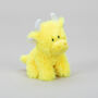 Personalised Mini Yellow Collectible Highland Cow Soft Toy, Gift Box, thumbnail 9 of 12