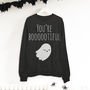 You’re Booootiful Ghost Women’s Halloween Sweatshirt, thumbnail 1 of 3