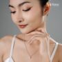 Natural Pearl Satellite Chain Gold Vermeil, Rhodium Necklace, thumbnail 1 of 8