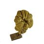 Cotton Velvet Scrunchie Mustard, thumbnail 2 of 5