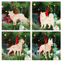 Personalised Dog Breed Christmas Tree Decoration, thumbnail 6 of 9