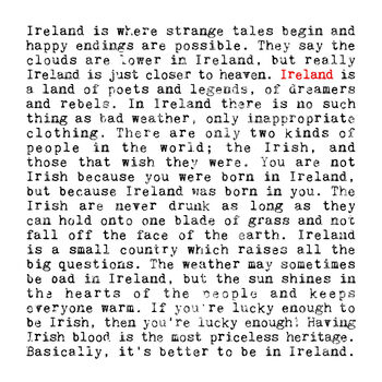 Ireland Quotes A5 Unframed Gift Print, 2 of 5