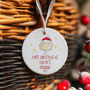1st Xmas As A Grandfather Personalised Tree Decoration, thumbnail 1 of 2