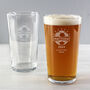 Football Gifts For Him Personalised Pint Glass, thumbnail 4 of 5