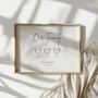 Custom Love Heart Family Print Wall Art, thumbnail 7 of 8