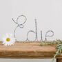 Personalised Name Wire And Liberty Fabric Word Sign, thumbnail 5 of 12