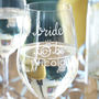 Engraved 'Bride To Be' Wine Glass, thumbnail 2 of 2