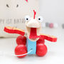 Personalised Cotton Bag And Dragon Pull Along Toy, thumbnail 2 of 3