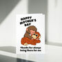 Punch The Monkey Cute Mother's Day Card, thumbnail 2 of 3