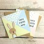 Personalised Easter Bunny Rabbit Card, thumbnail 3 of 4