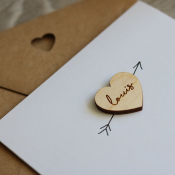 Personalised Valentines Heart Card, 4 of 7
