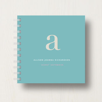 Personalised Alphabet Small Notebook, 8 of 10