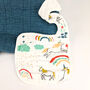 Rainbow And Unicorn Baby Bibs Two Pack, thumbnail 3 of 4
